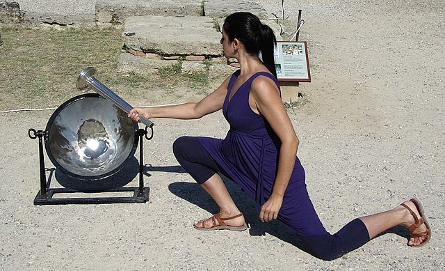 Lighting the Olympic Flame